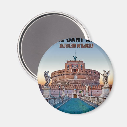Rom - Castel Sant'Angelo Magnet (Vorderseite/Rückseite)