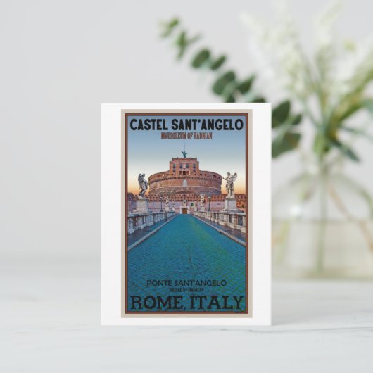 Rom - Castel Sant'Angelo Postkarte (Stehend Vorderseite)