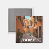 Rom Cobblestone Straße Italien Magnet (Vorderseite/Rückseite)