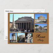 Rom Collage Postkarte (Vorne/Hinten)