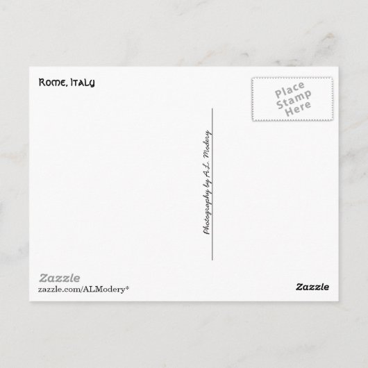 Rom Collage Postkarte (Rückseite)