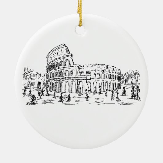 Rom colosseum keramikornament (Hinten)