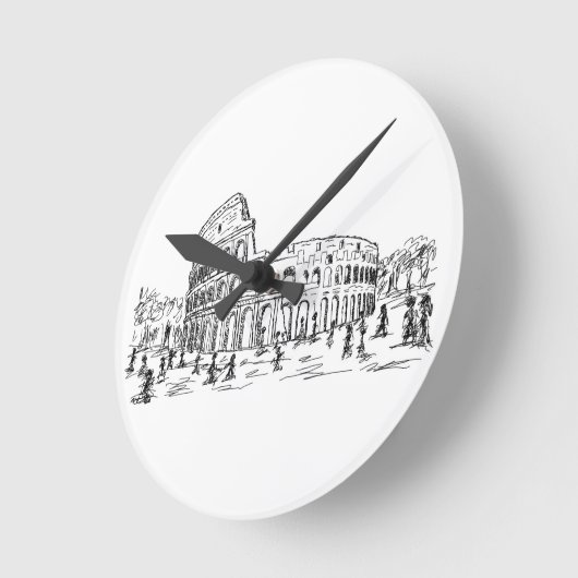 Rom colosseum runde wanduhr (Winkel)