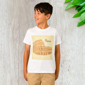 Rom Colosseum Sketch Boys T-Shirt