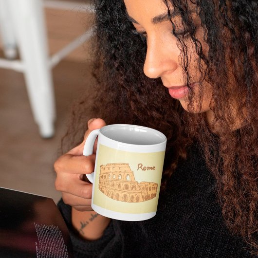 Rom Colosseum Sketch Coffee Tasse