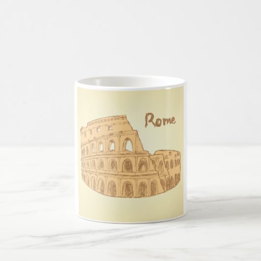 Rom Colosseum Sketch Coffee Tasse (Mittel)