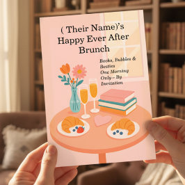 Rom-Com Brunch Book Club Birthday Party Einladung