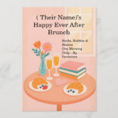 Rom-Com Brunch Book Club Birthday Party Einladung (Vorderseite)