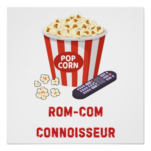 Rom-Com Connossieur Poster (Vorderseite)