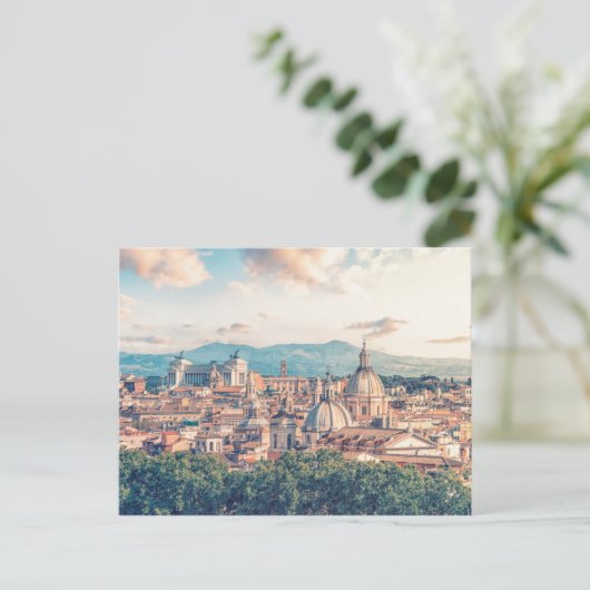 Rom Dächer Postkarte (Stehend Vorderseite)
