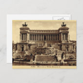 Rom, Denkmal von Vittorio Emanuelle II Postkarte (Vorne/Hinten)