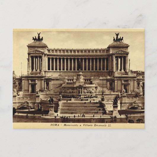 Rom, Denkmal von Vittorio Emanuelle II Postkarte (Vorderseite)