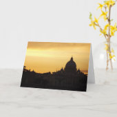 Rom des hl. Peter bei Sonnenuntergang Karte (Gelbe Blume)