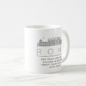 Rom | Designated City Skyline Custom Slogan  Kaffeetasse (VorderseiteRechts)