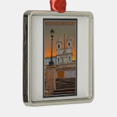 Rom - die Spanisch-Schritte Silbernes Ornament (Rechts)