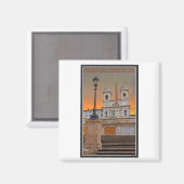 Rom - Die Spanische Treppe Magnet (Vorderseite/Rückseite)