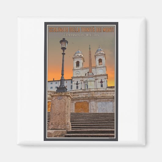Rom - Die Spanische Treppe Magnet (Vorne)