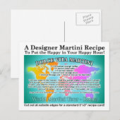 Rom Dolce Vita World Tour Martini Rezept Karte (Vorne/Hinten)