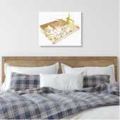 Rom. Domus Leinwanddruck (Insitu (Schlafzimmer))