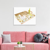 Rom. Domus Leinwanddruck (Insitu (Wohnzimmer))