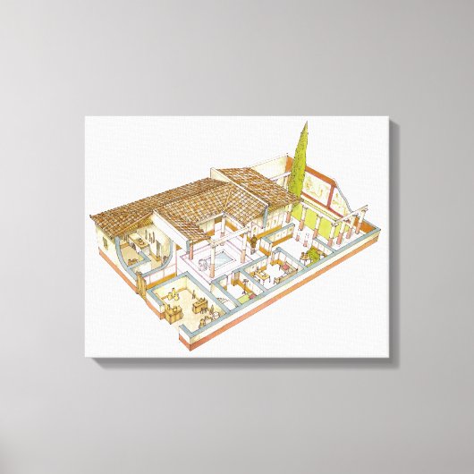 Rom. Domus Leinwanddruck (Vorderseite)
