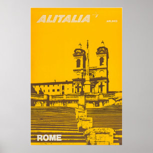 Rom Druck Italien Kunst Alitalia Reiseplakat Poster