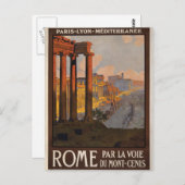 Rom durch den Mont-Cenis Postkarte (Vorne/Hinten)