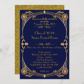 Rom Einladung jedermann, Blue-night, Gatsby-Stil (Vorne/Hinten)