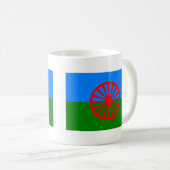 Rom-Flagge (Romani Flagge) Kaffeetasse (VorderseiteRechts)