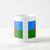 Rom-Flagge (Romani Flagge) Kaffeetasse (Mittel)