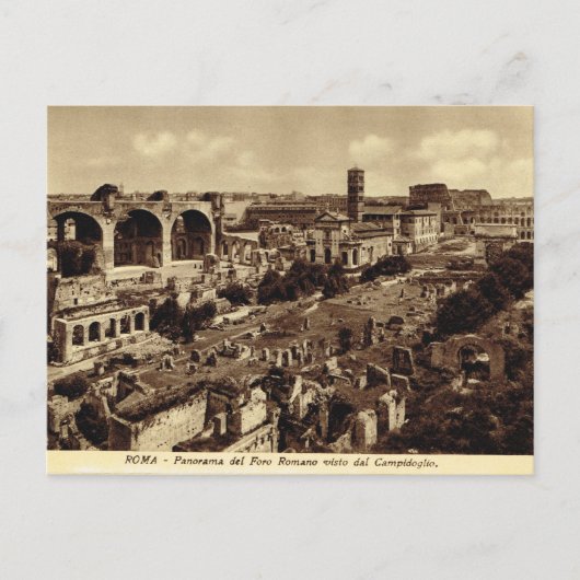 Rom, Forum, Panorama Postkarte (Vorderseite)