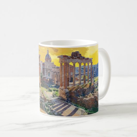 Rom Forum Romanum Architecture Italien #3 Kaffeetasse (VorderseiteRechts)