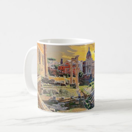 Rom Forum Romanum Architecture Italien #3 Kaffeetasse (Vorderseite Links)