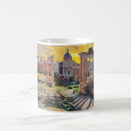 Rom Forum Romanum Architecture Italien #3 Kaffeetasse (Mittel)