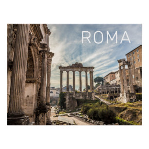 Rom Forum Romanum Italien Feiertag Souvenir Poster