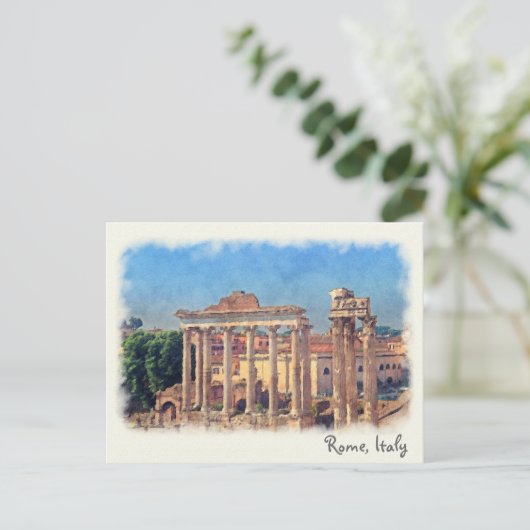 Rom Forum Ruinen Postkarte (Stehend Vorderseite)