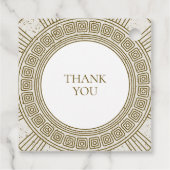 Rom Geburtstagsparty mit Steinelementen Geschenkanhänger (Rückseite)