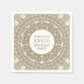 Rom Geburtstagsparty mit Steinelementen Serviette (Vorderseite)