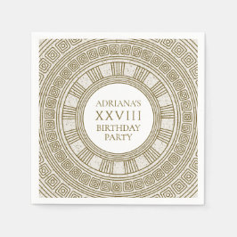 Rom Geburtstagsparty mit Steinelementen Serviette