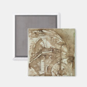 Rom-Gefängnis, c.1744-5 Magnet (Vorderseite/Rückseite)