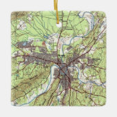 Rom Georgia Topo Karte Keramikornament (Vorderseite)