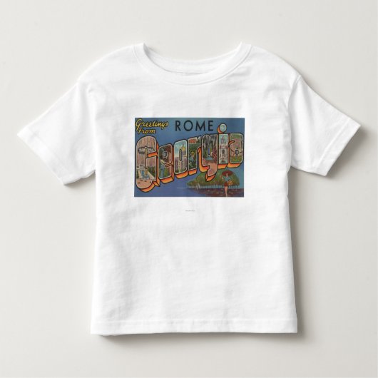 Rom, GeorgiaLarge Buchstabe ScenesRome, GA Kleinkind T-shirt (Vorderseite)