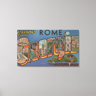 Rom, GeorgienGroße BriefszenenRom, GA Leinwanddruck