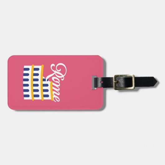 Rom-Gepäckmarke Gepäckanhänger (Vorderseite horizontal)