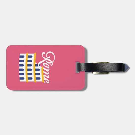 Rom-Gepäckmarke Gepäckanhänger (Rückseite horizontal)