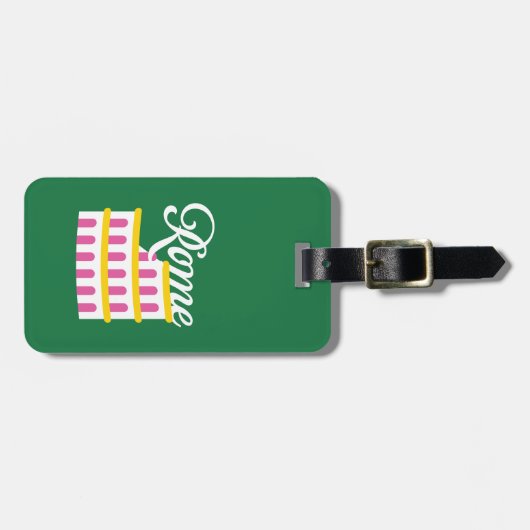 Rom-Gepäckmarke Gepäckanhänger (Vorderseite horizontal)