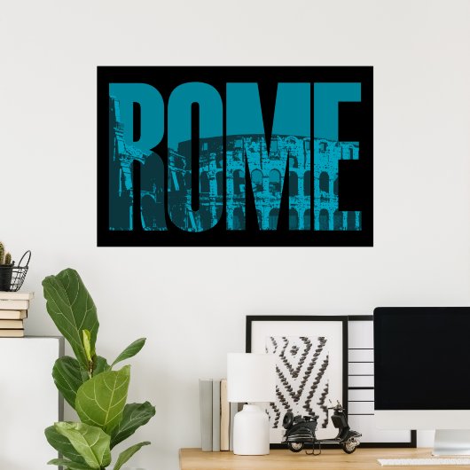 Rom Grafik Poster (Heimbüro)