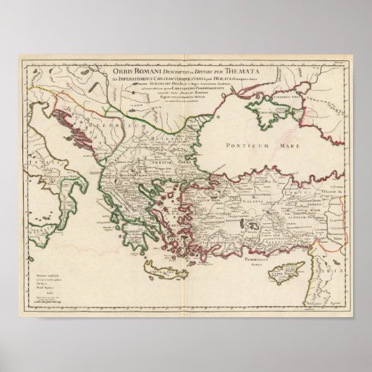Rom, Griechenland, Türkei Poster (Vorne)