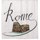 Rom-Handbriefgestaltung Duschvorhang (Vorderseite)