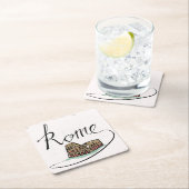 Rom-Handbriefgestaltung Rechteckiger Pappuntersetzer (Vor Ort)